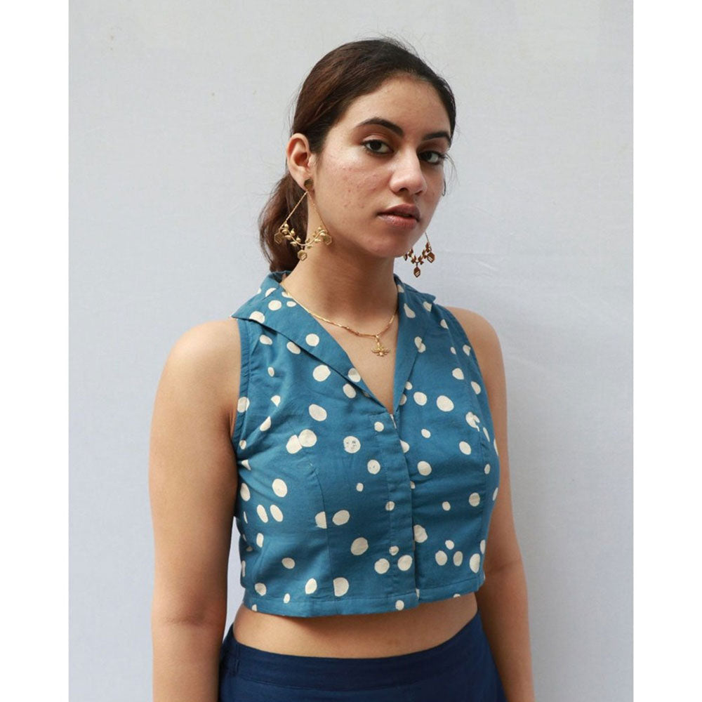 Chidiyaa Diane Cotton Blouse Polka