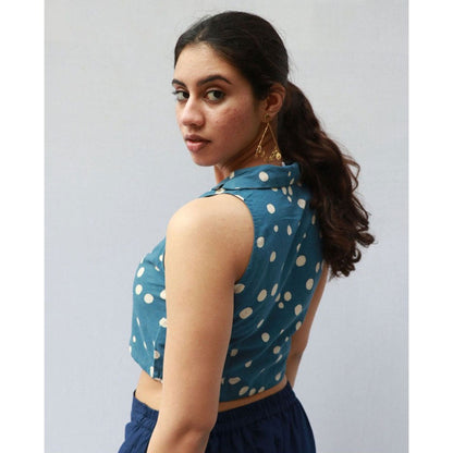 Chidiyaa Diane Cotton Blouse Polka