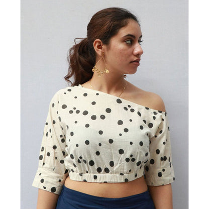 Chidiyaa Eleanore Cotton Blouse Polka