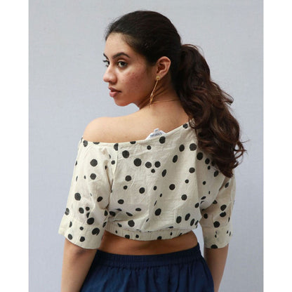 Chidiyaa Eleanore Cotton Blouse Polka
