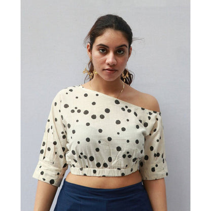 Chidiyaa Eleanore Cotton Blouse Polka