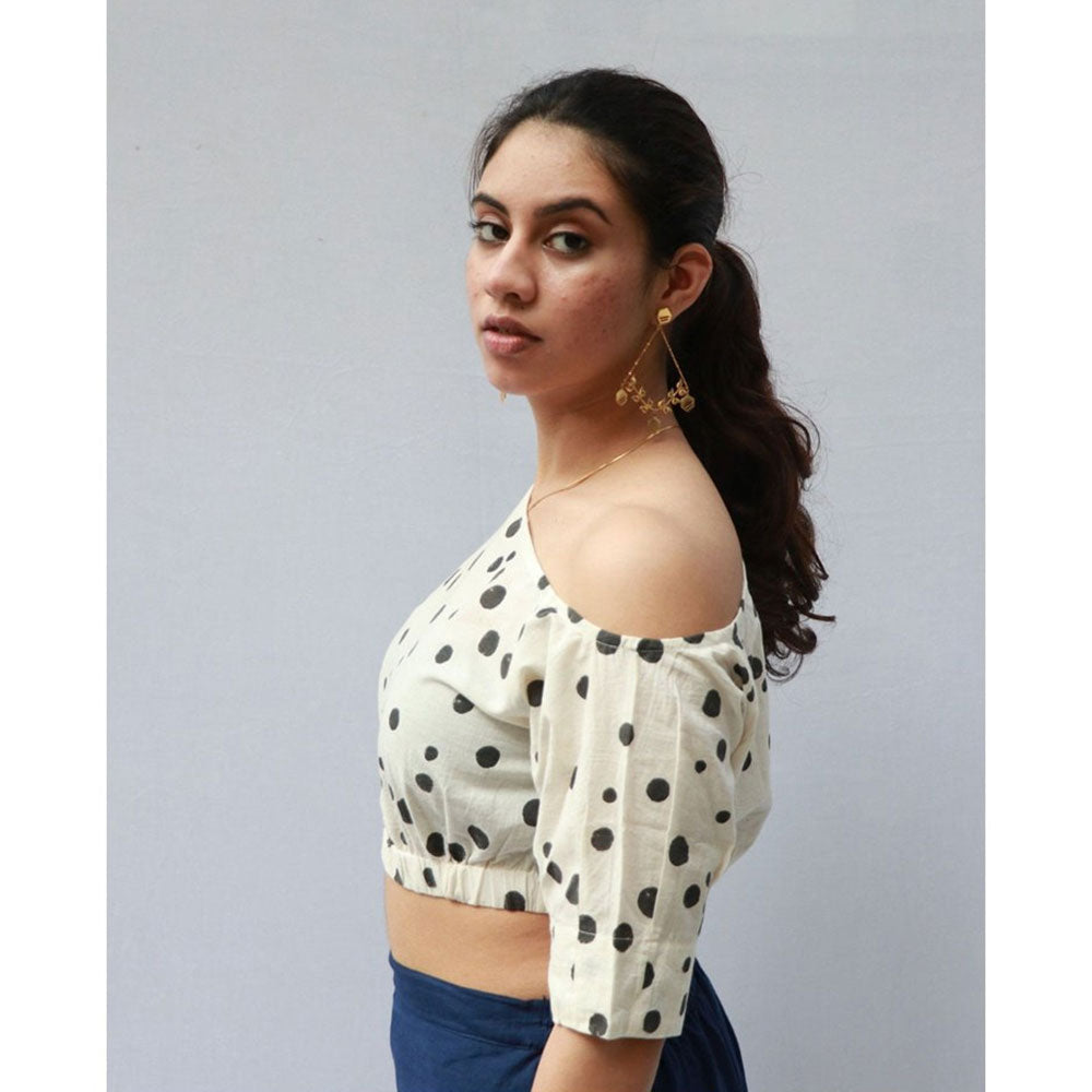 Chidiyaa Eleanore Cotton Blouse Polka