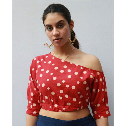 Chidiyaa Alice Cotton Blouse Polka