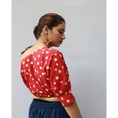 Chidiyaa Alice Cotton Blouse Polka