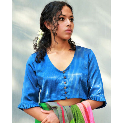 Chidiyaa Gurneet Mashru Silk Blouse