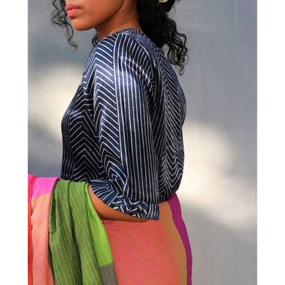 Chidiyaa Divjot Mashru Silk Blouse