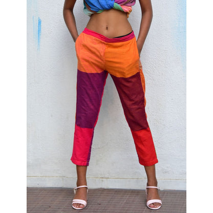 Chidiyaa Rainbow Cafe Summer Spectrum Handwoven Cotton Pant
