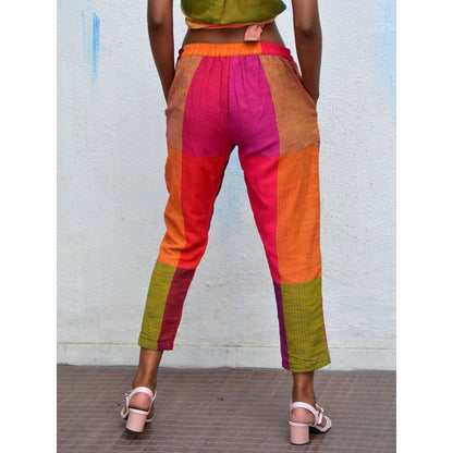 Chidiyaa Rainbow Cafe Summer Spectrum Handwoven Cotton Pant