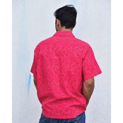 Chidiyaa Jilibi Doodlebug Hand Block Printed Pure Cotton Shirt