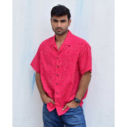 Chidiyaa Jilibi Doodlebug Hand Block Printed Pure Cotton Shirt