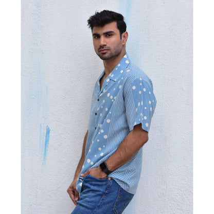Chidiyaa Jilibi Polka Pop Hand Block Printed Pure Cotton Shirt