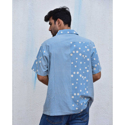 Chidiyaa Jilibi Polka Pop Hand Block Printed Pure Cotton Shirt