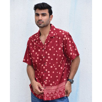 Chidiyaa Jilibi Polka Fun Hand Block Printed Pure Cotton Shirt