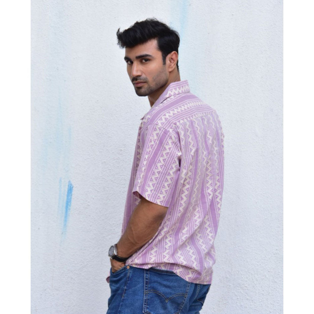 Chidiyaa Jilibi Tribal Twist Hand Block Printed Pure Cotton Shirt
