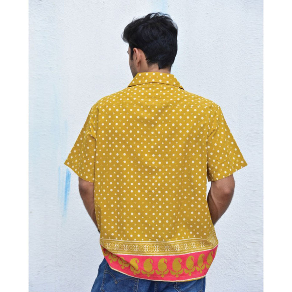 Chidiyaa Jilibi Tapestry Tonic Hand Block Printed Pure Cotton Shirt