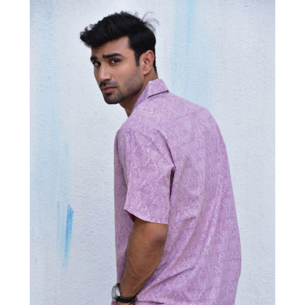 Chidiyaa Jilibi Zen Garden Hand Block Printed Pure Cotton Shirt