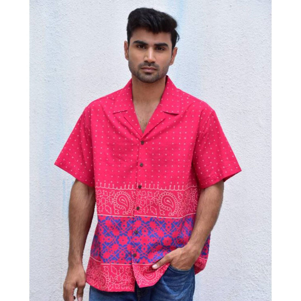 Chidiyaa Jilibi Tribal Tapestries Hand Block Printed Pure Cotton Shirt