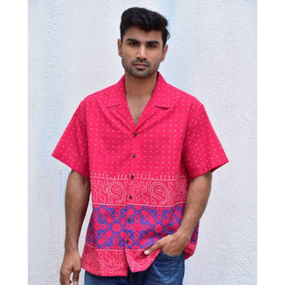 Chidiyaa Jilibi Tribal Tapestries Hand Block Printed Pure Cotton Shirt
