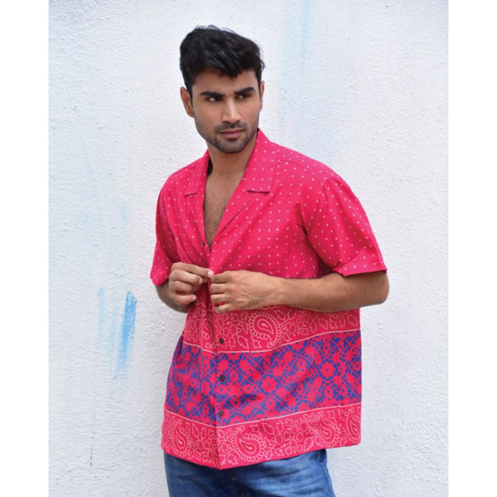 Chidiyaa Jilibi Tribal Tapestries Hand Block Printed Pure Cotton Shirt