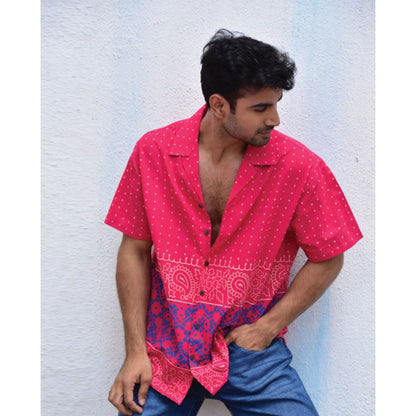 Chidiyaa Jilibi Tribal Tapestries Hand Block Printed Pure Cotton Shirt