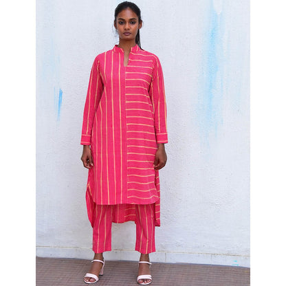 Chidiyaa Humming Bird Bohemian Bliss Rani Handblock Printed Cotton Kurta
