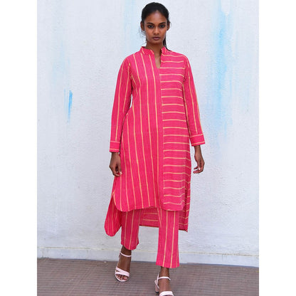 Chidiyaa Humming Bird Bohemian Bliss Rani Handblock Printed Cotton Kurta