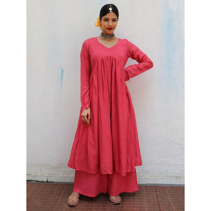 Chidiyaa Jugnu Preet Rose Mulmul Cotton Kurta Pants with Dupatta (Set of 3)