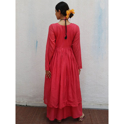 Chidiyaa Jugnu Preet Rose Mulmul Cotton Kurta Pants with Dupatta (Set of 3)
