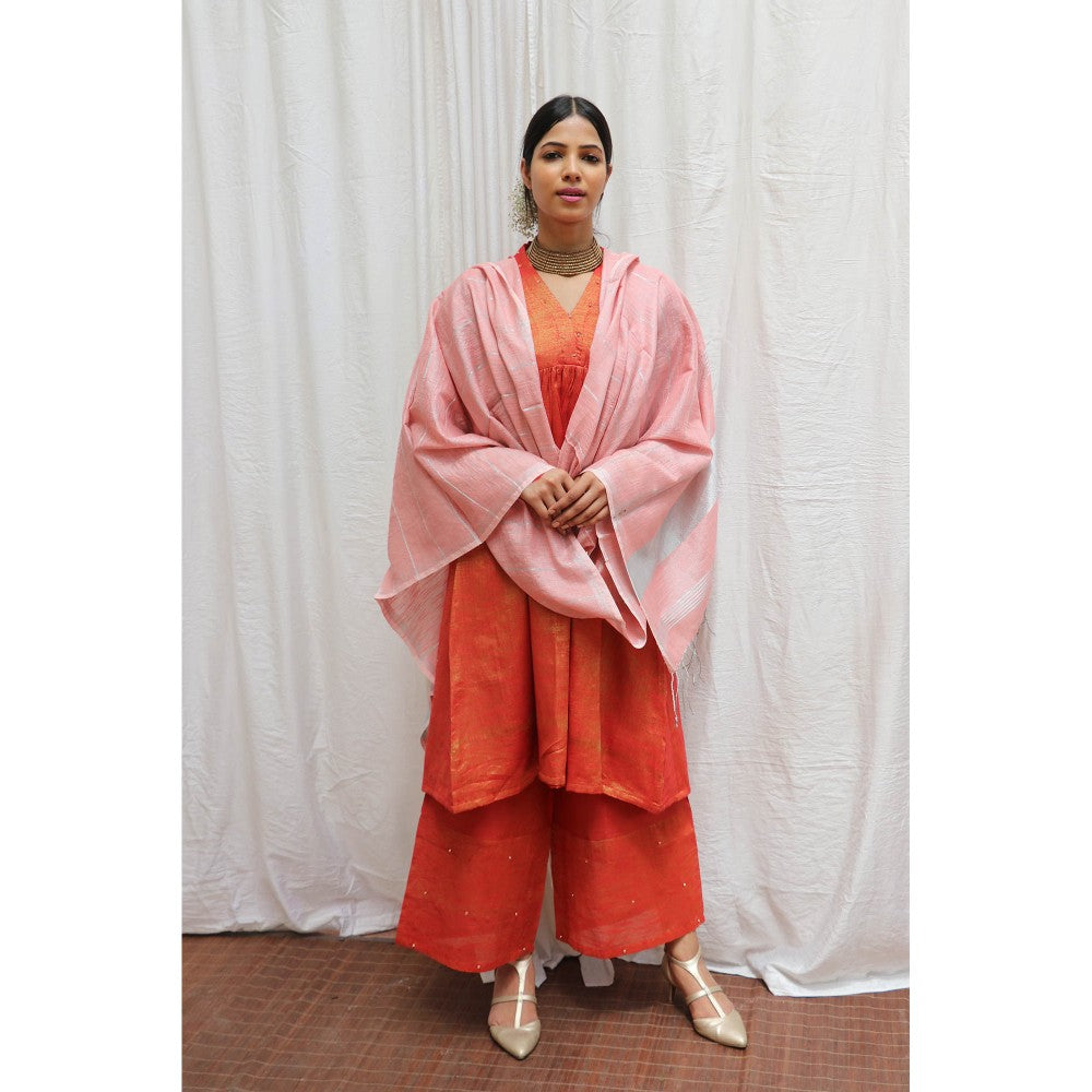 Chidiyaa Chandni Handwoven Cotton Zari Dupatta