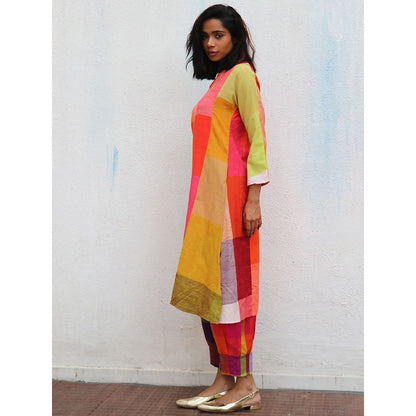 Chidiyaa Rainbow Cafe Sorina Handwoven Cotton Kurta