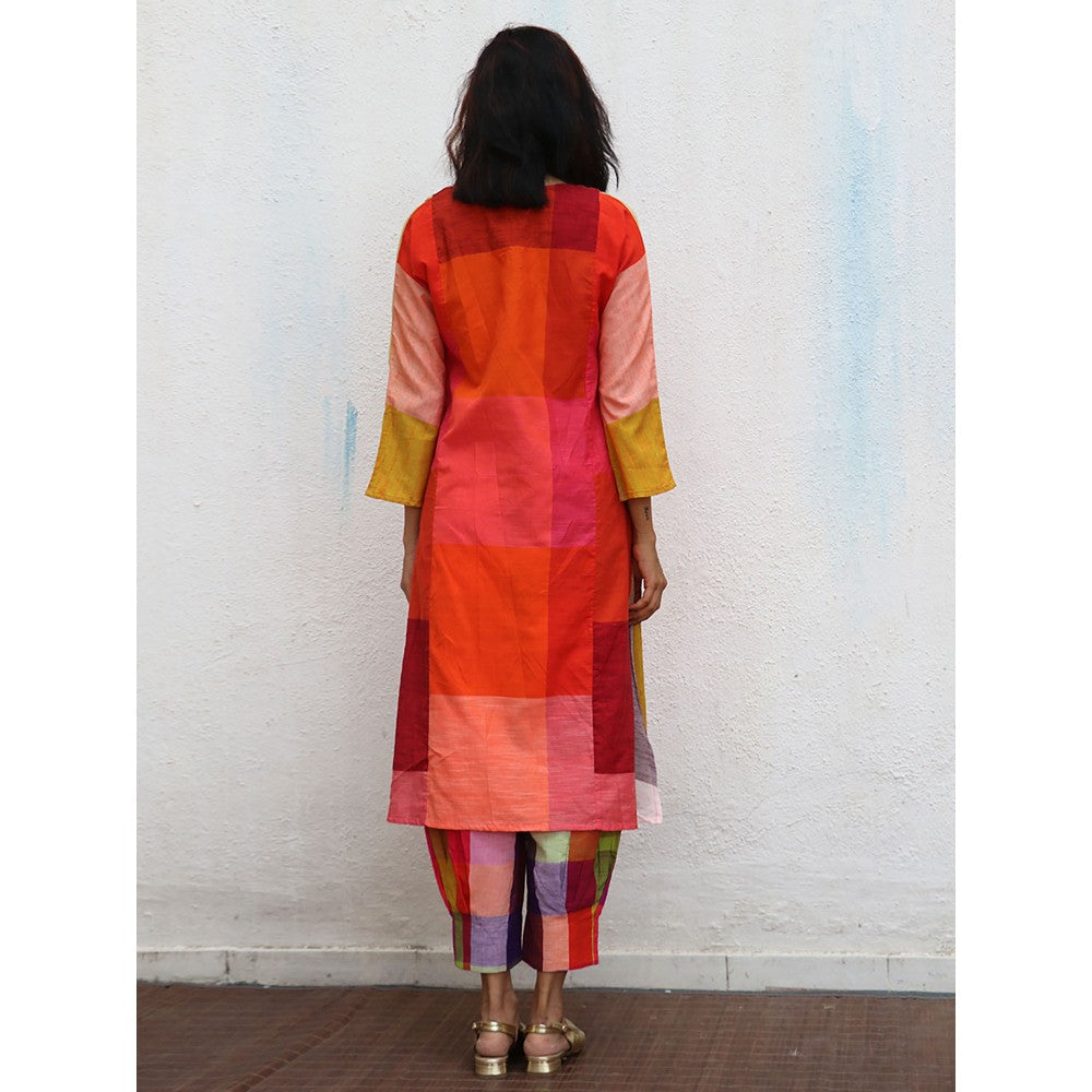 Chidiyaa Rainbow Cafe Sorina Handwoven Cotton Kurta