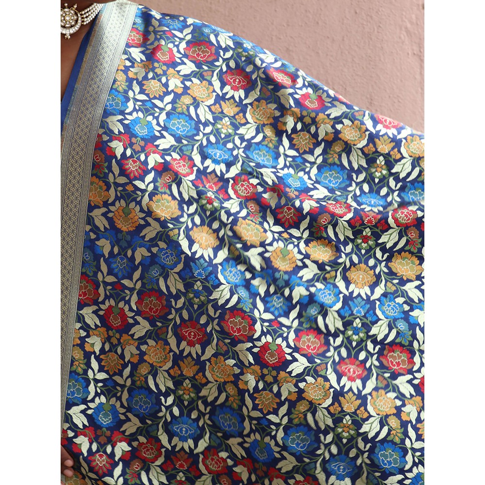 Chidiyaa Sufiyana Fanaa Handwoven Banarasi Kimkhab Brocade Dupatta
