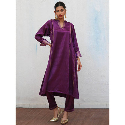 Chidiyaa Sufiyana Dilkashi Mashru Silk Kurta & Pant (Set of 2)