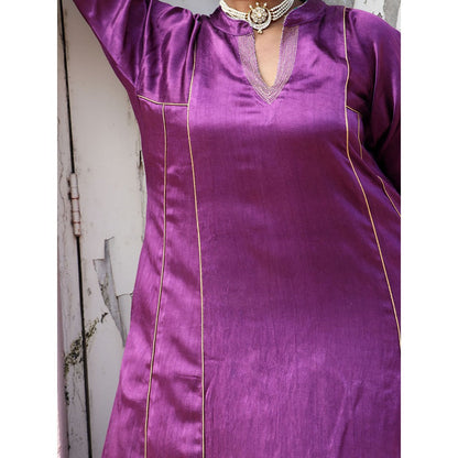 Chidiyaa Sufiyana Dilkashi Mashru Silk Kurta & Pant (Set of 2)