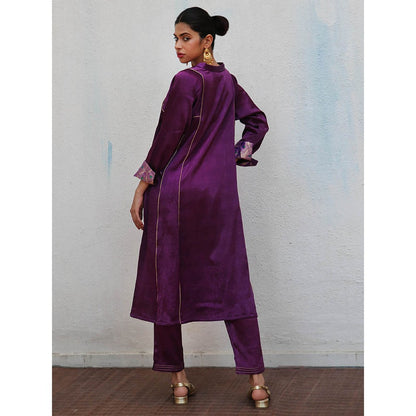 Chidiyaa Sufiyana Dilkashi Mashru Silk Kurta & Pant (Set of 2)