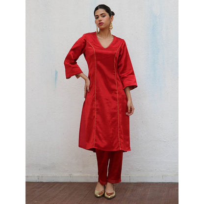 Chidiyaa Sufiyana Ishq Mashru Silk Kurta & Pant (Set of 2)