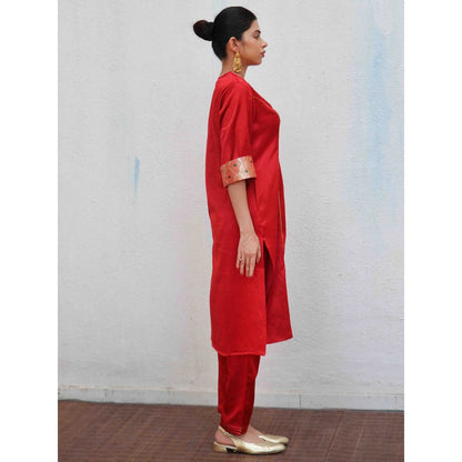 Chidiyaa Sufiyana Ishq Mashru Silk Kurta & Pant (Set of 2)