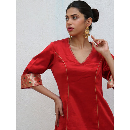 Chidiyaa Sufiyana Ishq Mashru Silk Kurta & Pant (Set of 2)