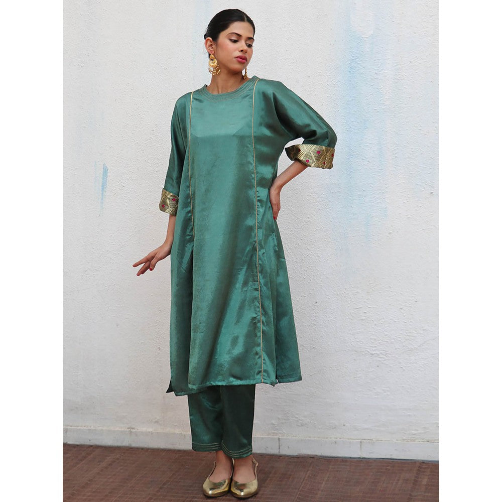 Chidiyaa Sufiyana Junoon Mashru Silk Kurta & Pant (Set of 2)