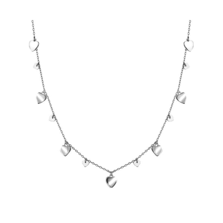 Curio Cottage Pure Silver Hearty Trinkets Necklace
