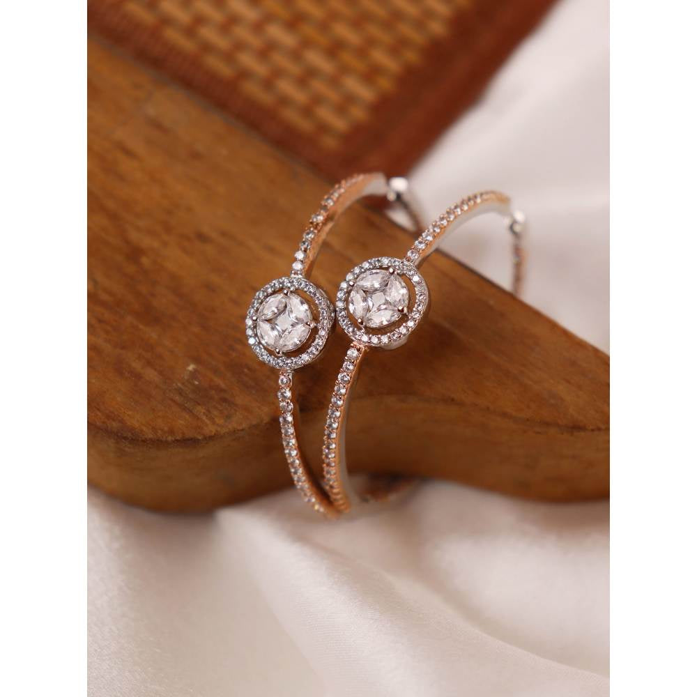 Curio Cottage Diamante Cubic Zirconia Hoop Earrings