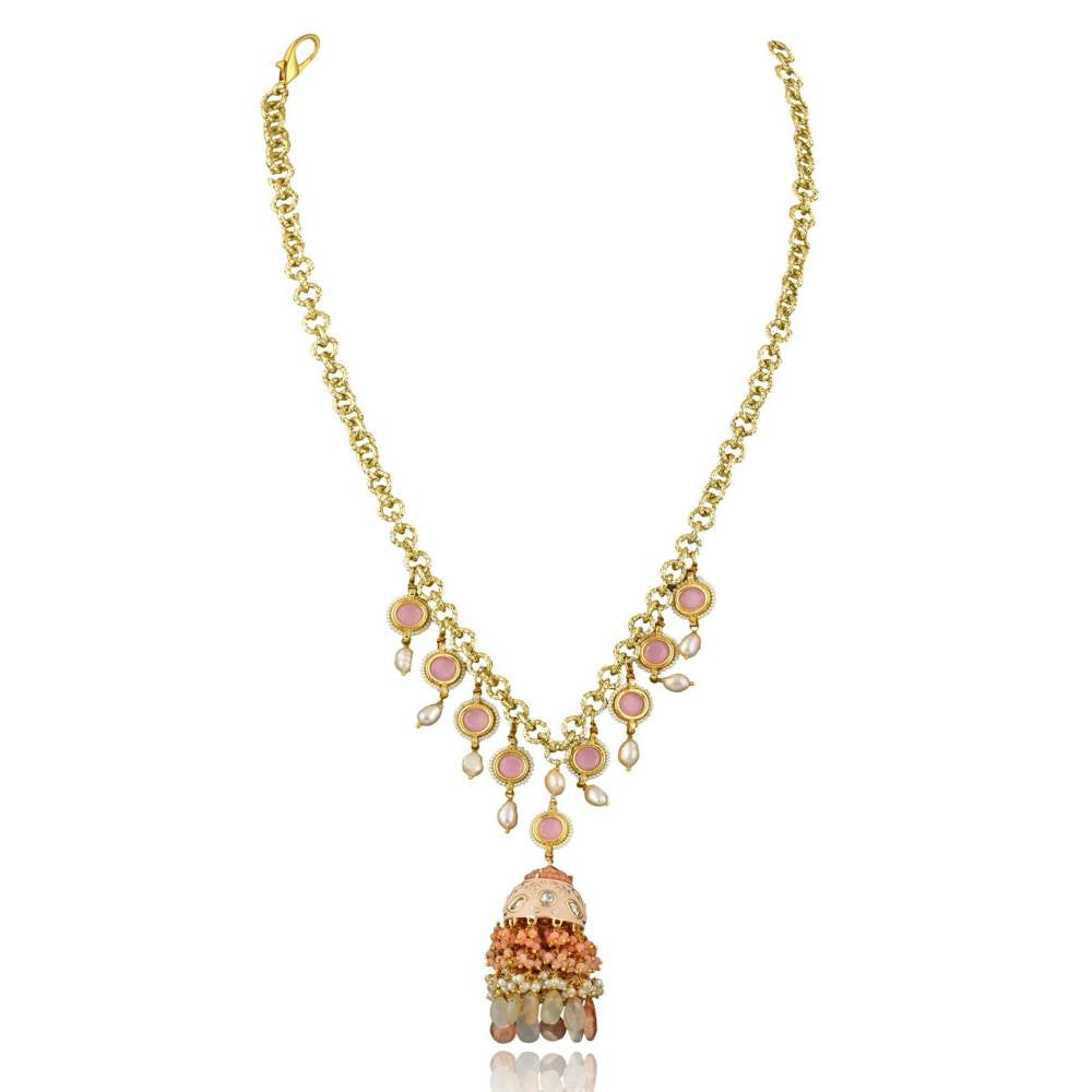 Curio Cottage Stone Appeal Jhumki Long Necklace