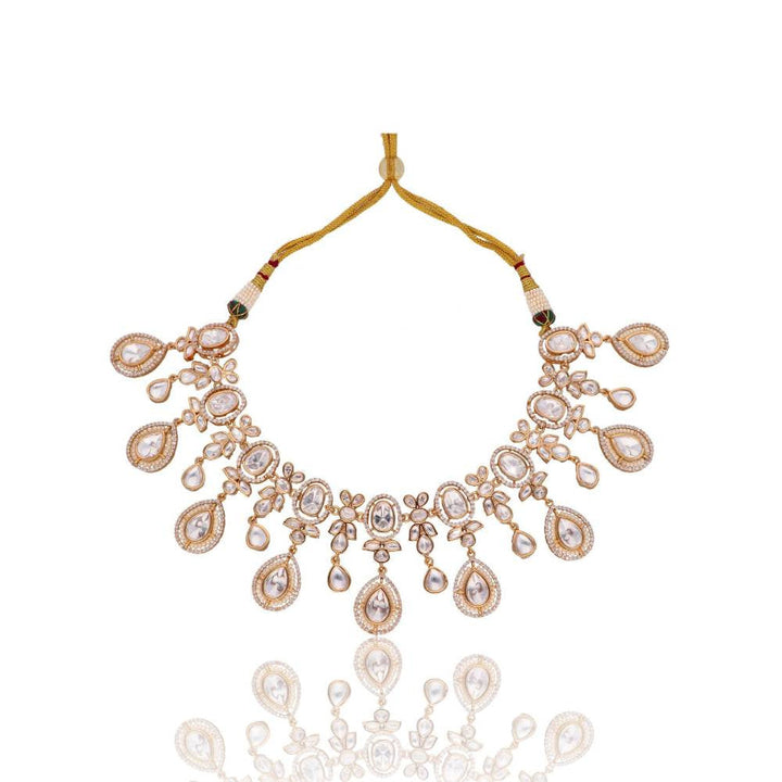 Curio Cottage Bridal Drops of Kundan Necklace Set
