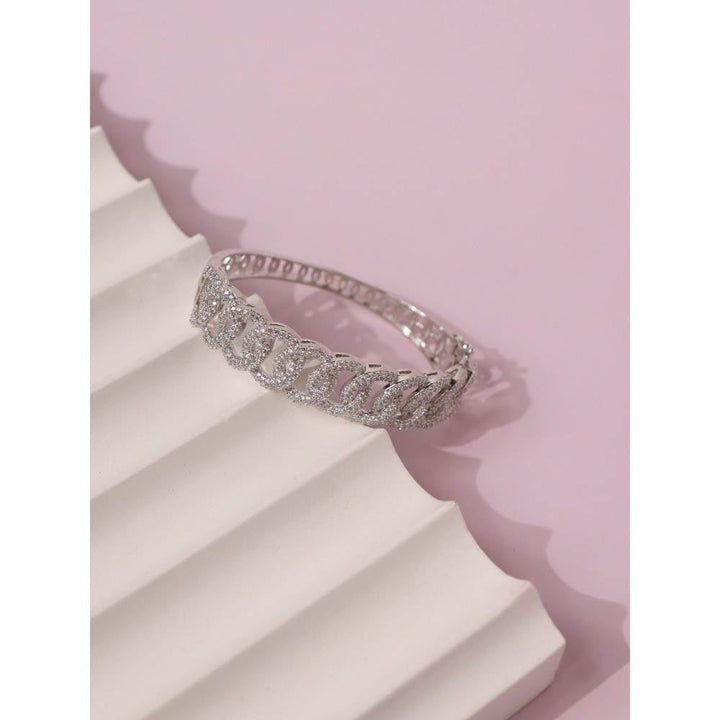 Curio Cottage Diamante Clink Link Cubic Zirconia Bracelet