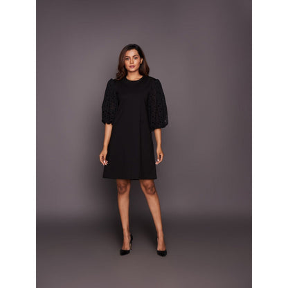 Deepika Arora Black Shift Dress