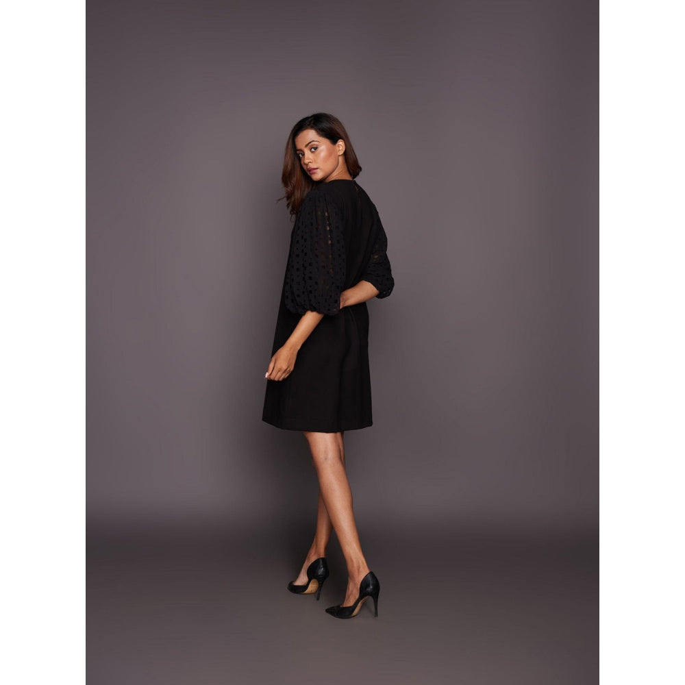 Deepika Arora Black Shift Dress