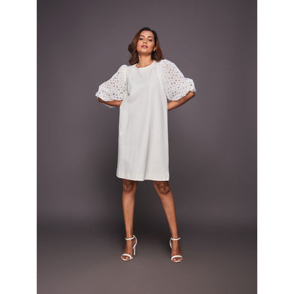 Deepika Arora White Shift Dress