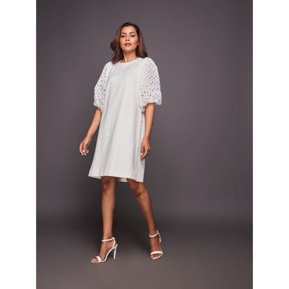 Deepika Arora White Shift Dress