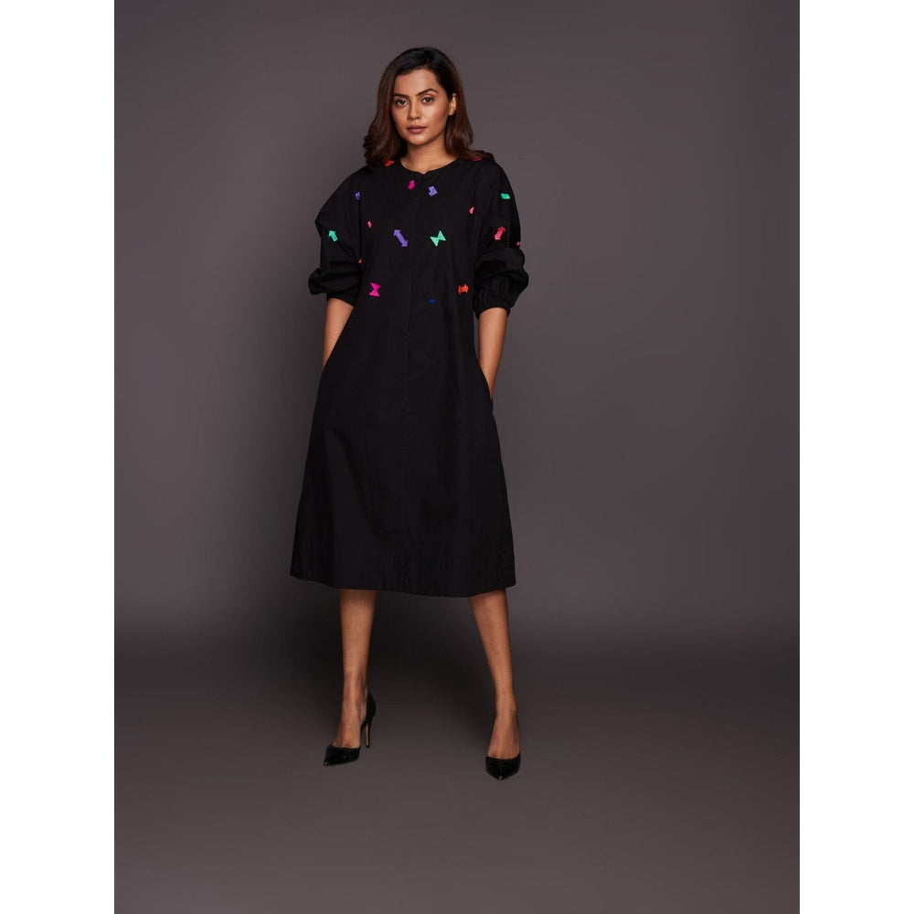 Deepika Arora Black Tapered Dress (Set of 2)