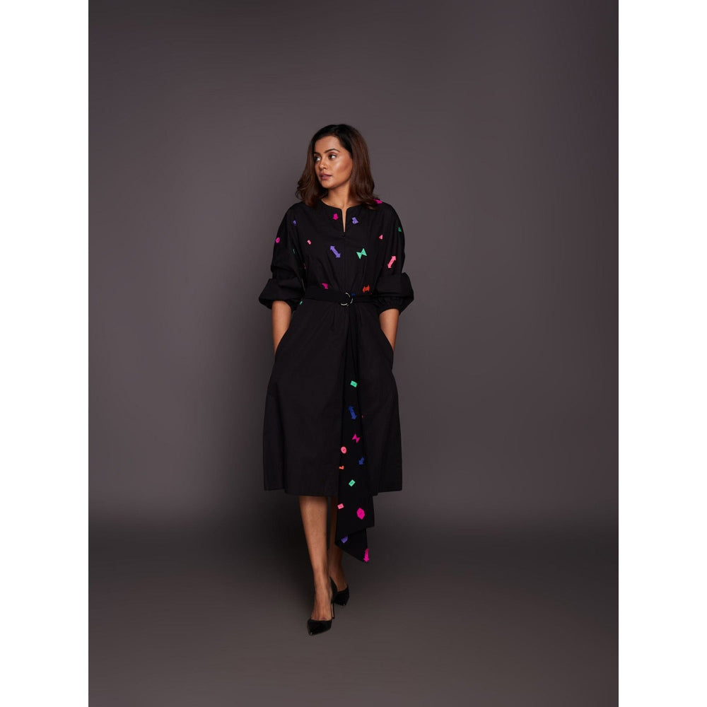 Deepika Arora Black Tapered Dress (Set of 2)